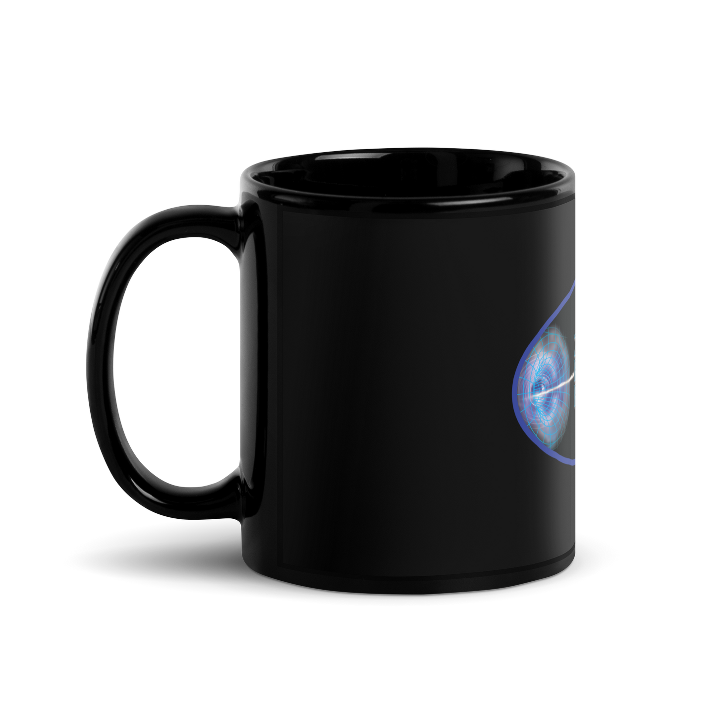 ZERO POINT RESEARCH | Black Glossy Mug