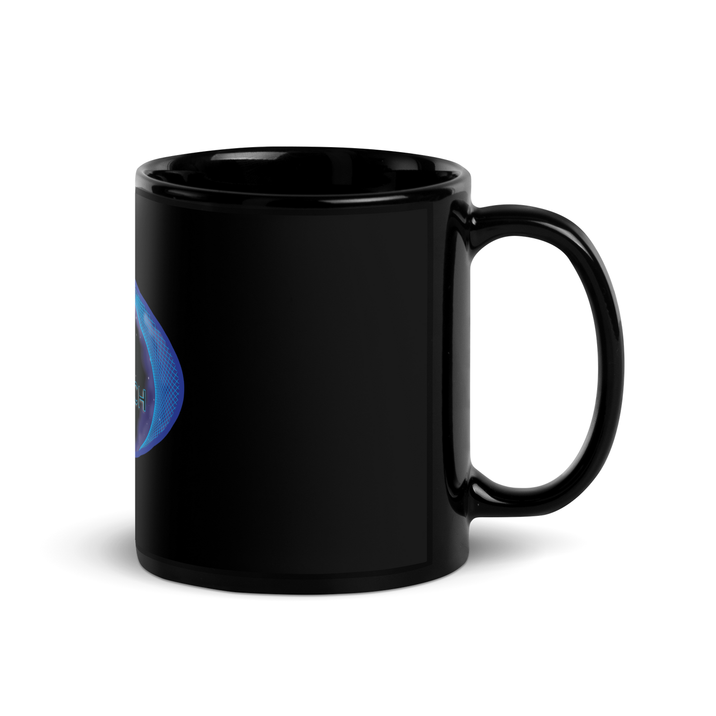 ZERO POINT RESEARCH | Black Glossy Mug