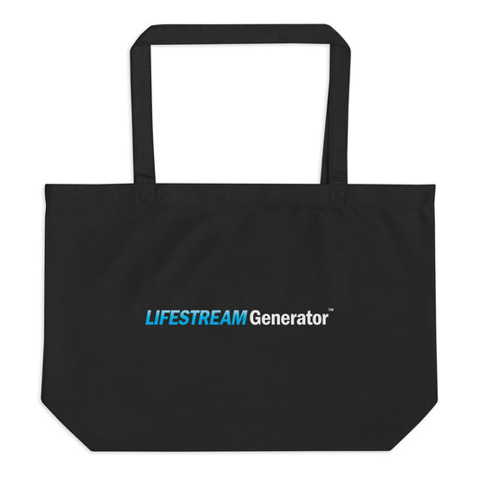Large organic tote bag