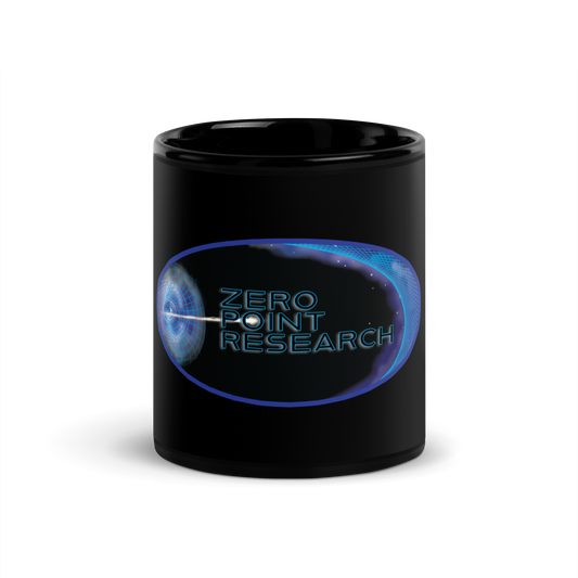 ZERO POINT RESEARCH | Black Glossy Mug